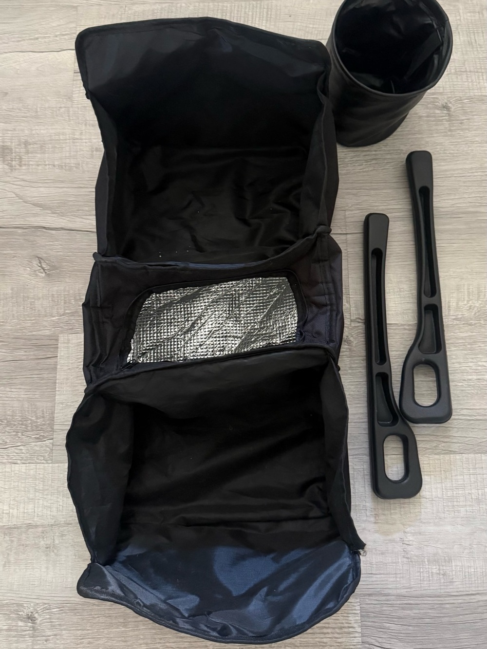 Collapsible Black Car Trunk Organizer with cooler bundle